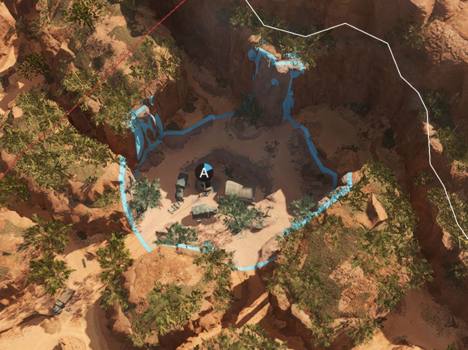 A拠点の俯瞰図 A拠点の俯瞰図