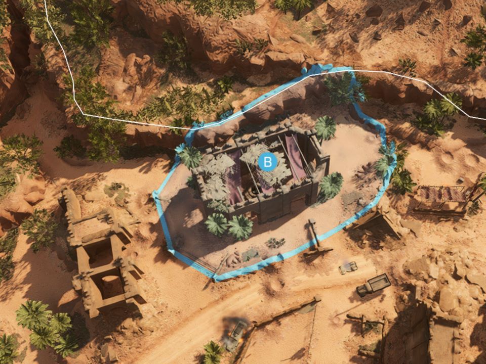 B拠点の俯瞰図 B拠点の俯瞰図