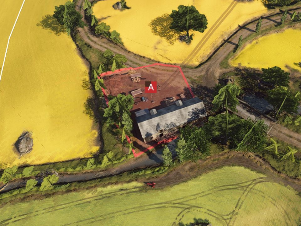 A拠点の俯瞰図 A拠点の俯瞰図