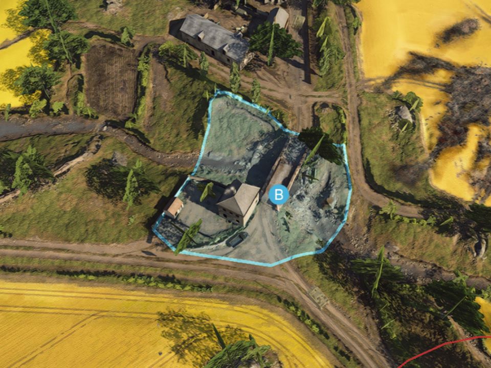 B拠点の俯瞰図 B拠点の俯瞰図