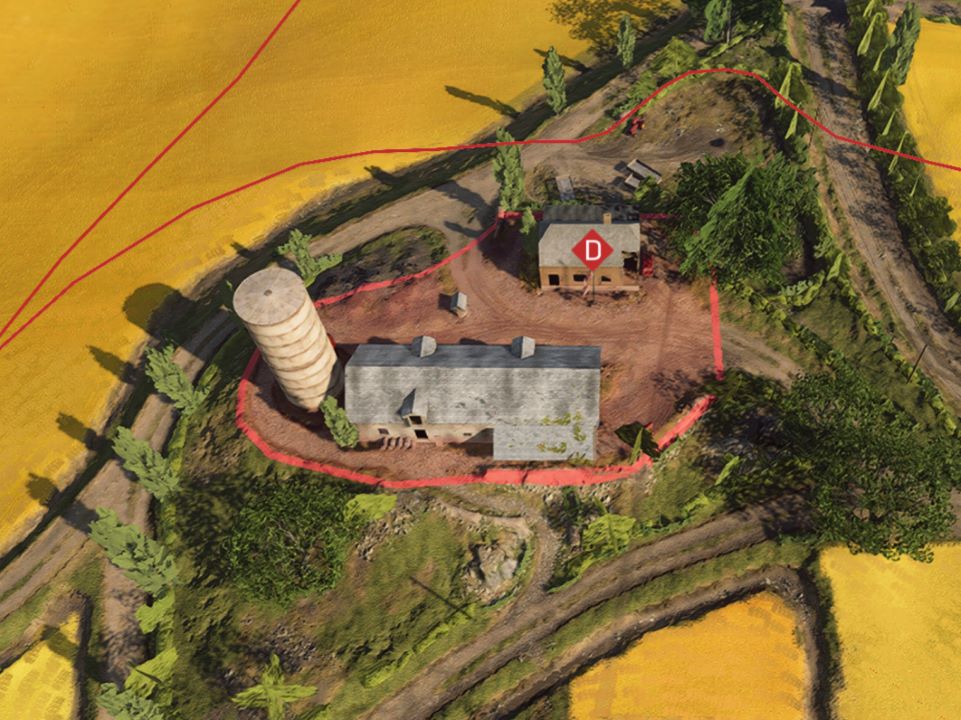 D拠点の俯瞰図 D拠点の俯瞰図