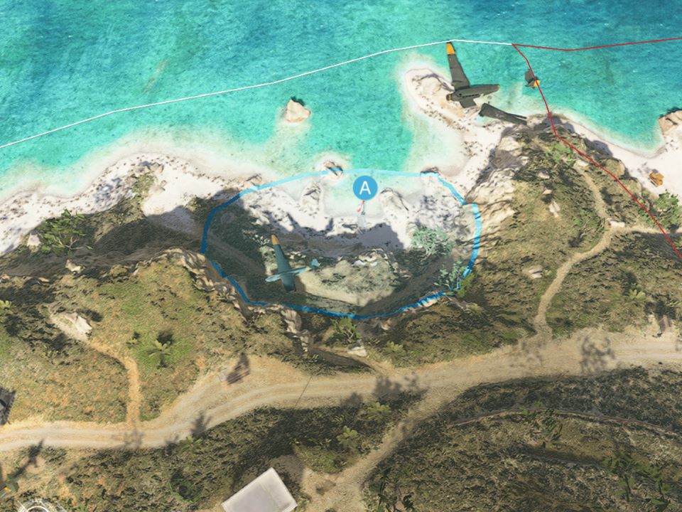 A拠点の俯瞰図 A拠点の俯瞰図