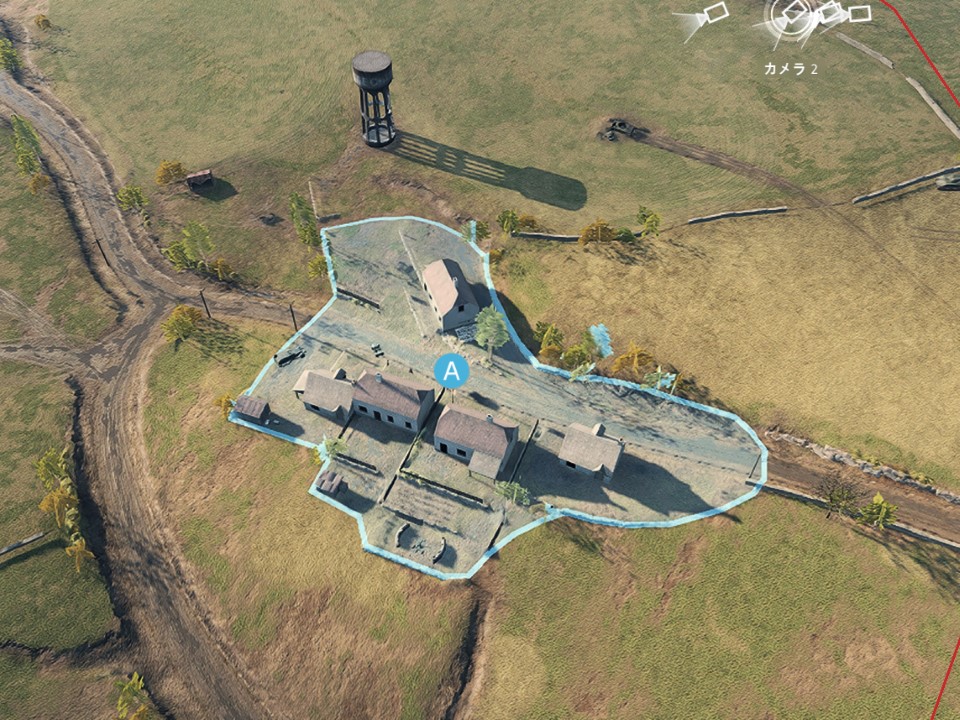 A拠点の俯瞰図 A拠点の俯瞰図