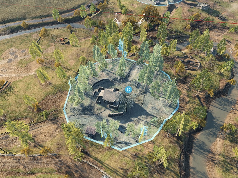 C拠点の俯瞰図 C拠点の俯瞰図