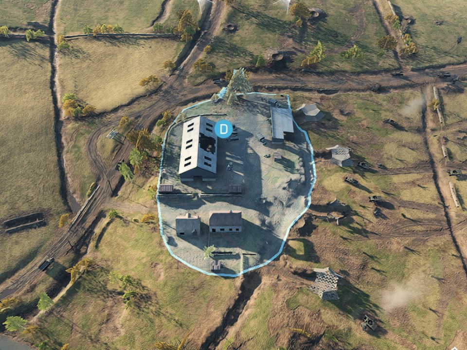 D拠点の俯瞰図 D拠点の俯瞰図