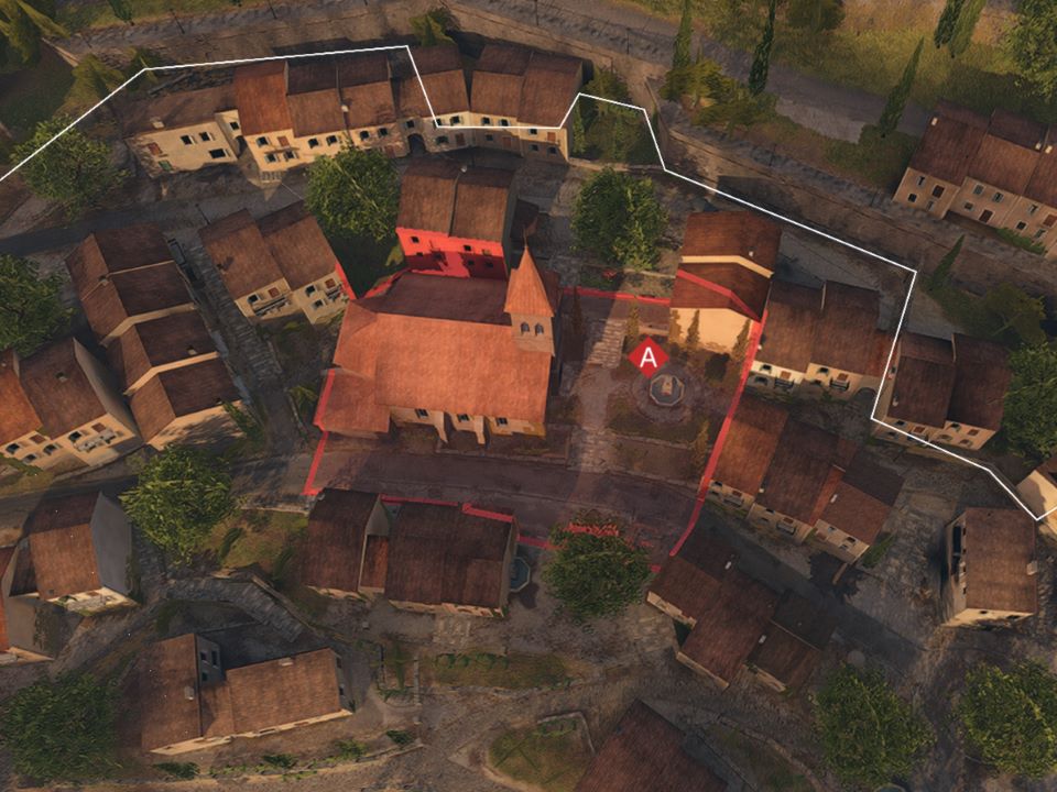 A拠点の俯瞰図 A拠点の俯瞰図