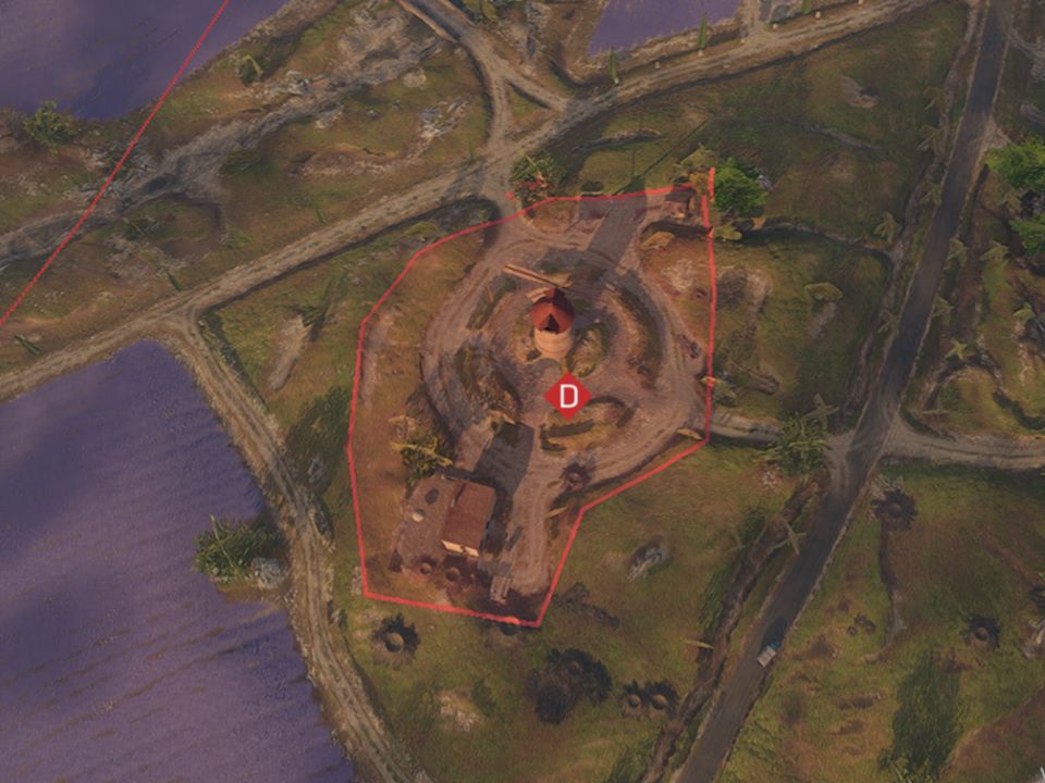 D拠点の俯瞰図 D拠点の俯瞰図