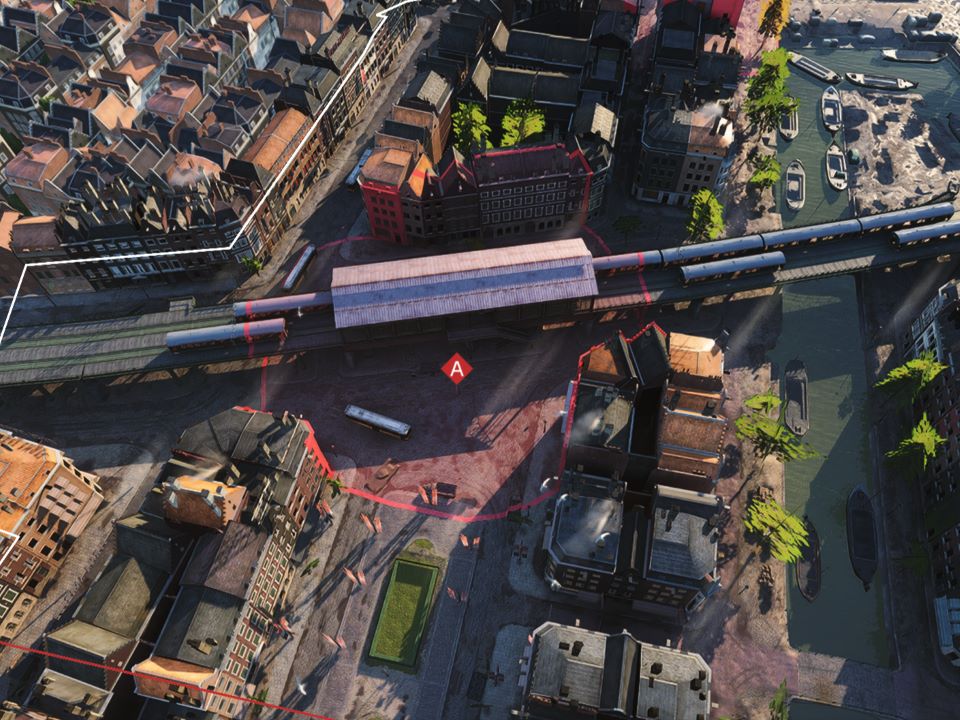 A拠点の俯瞰図 A拠点の俯瞰図