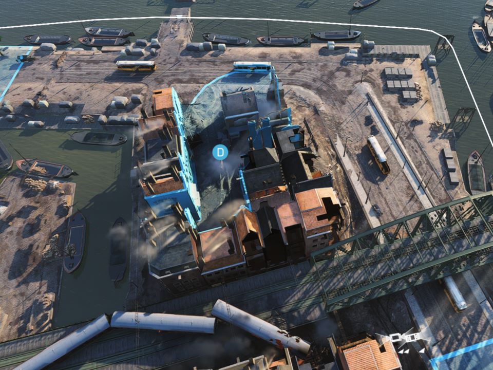 D拠点の俯瞰図 D拠点の俯瞰図