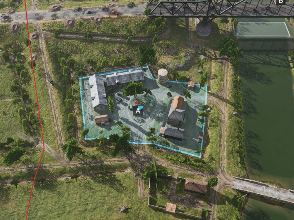 A拠点の俯瞰図 A拠点の俯瞰図