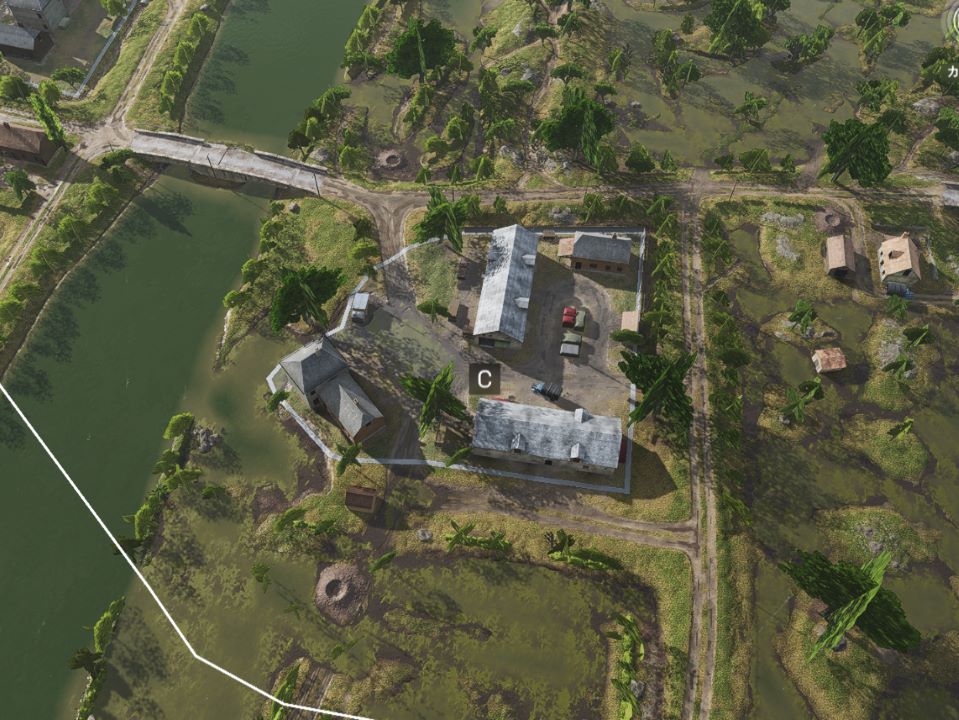 C拠点の俯瞰図 C拠点の俯瞰図